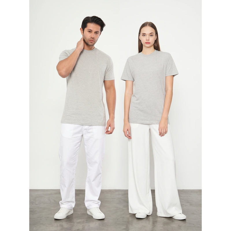 Grey Melange Slim Fit Tshirt | Montivo Pakistan