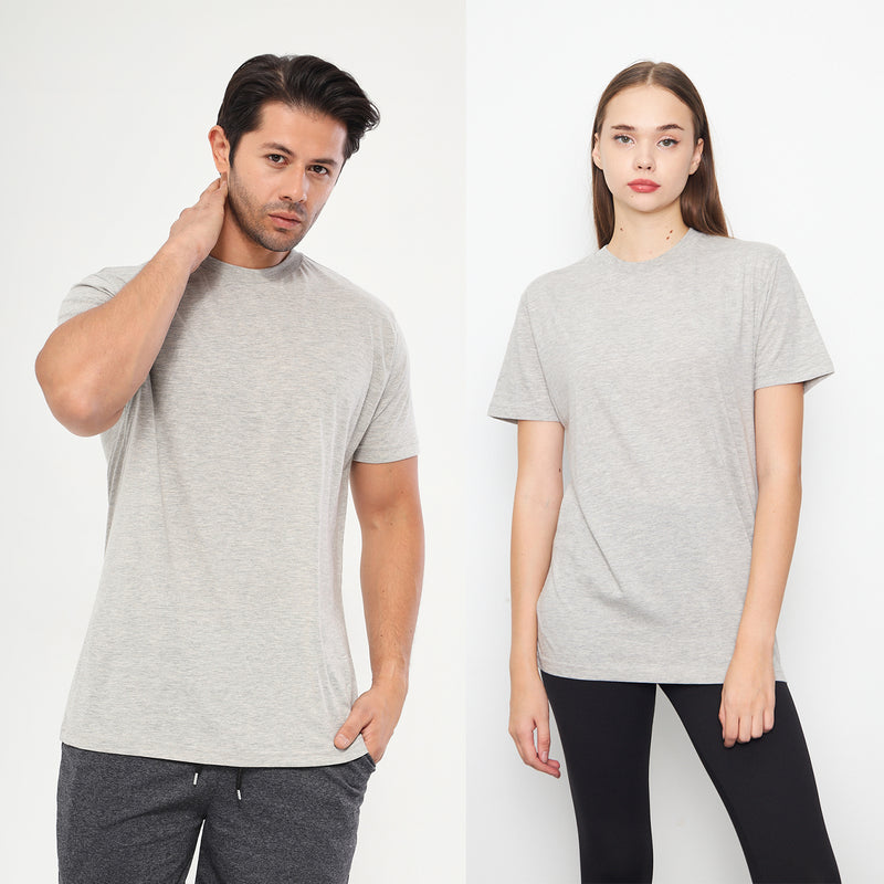 Grey Melange Slim Fit Tshirt | Montivo Pakistan
