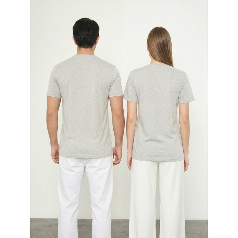 Grey Melange Slim Fit Tshirt | Montivo Pakistan