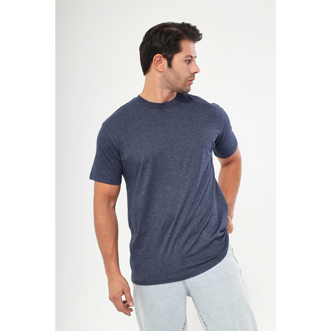 Blue Melange Slim Fit Tshirt | Montivo Pakistan