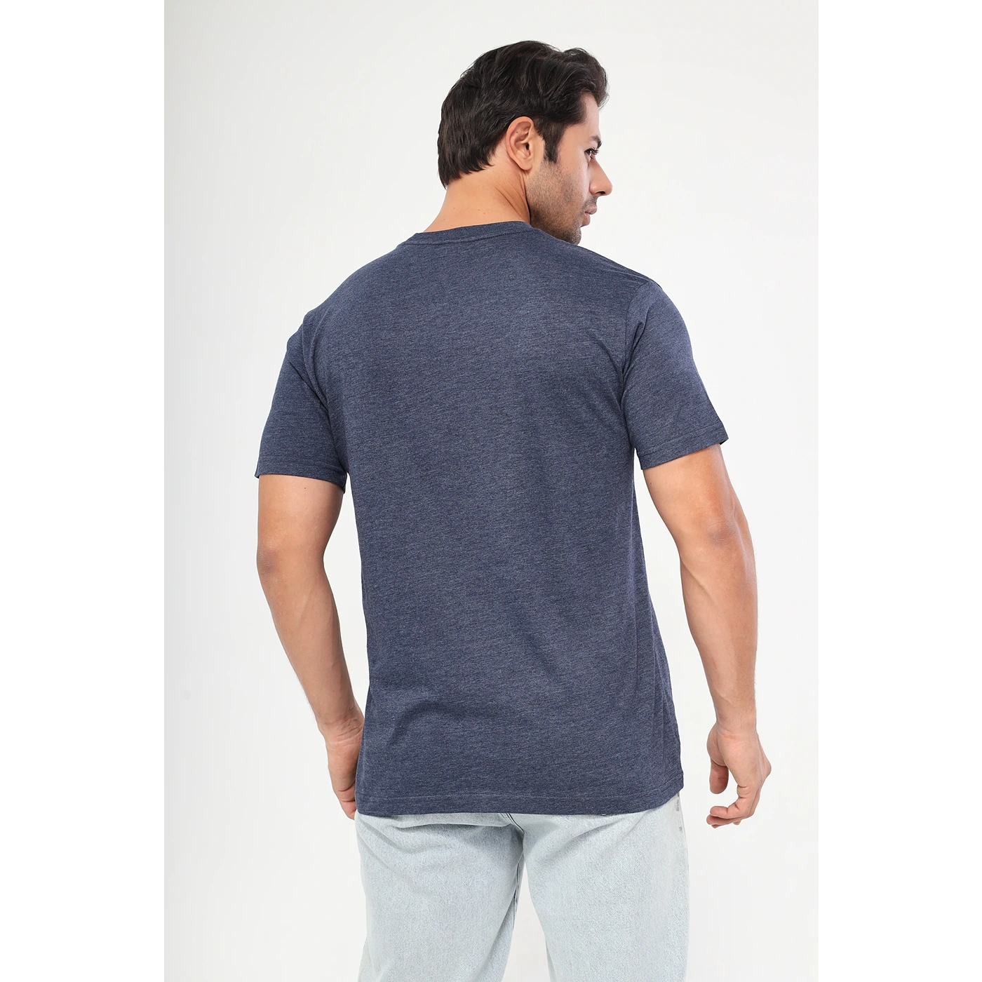 Blue Melange Slim Fit Tshirt | Montivo Pakistan