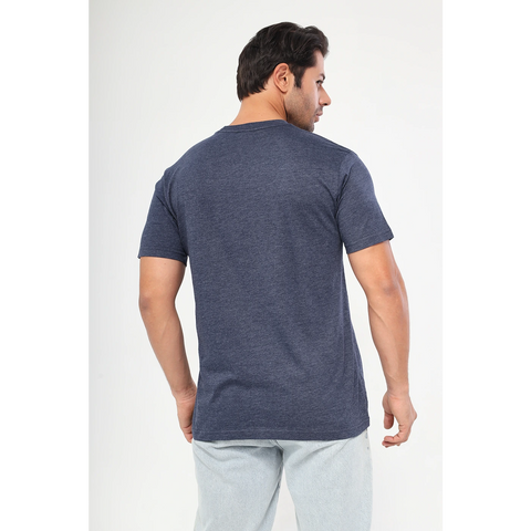 Blue Melange Slim Fit Tshirt | Montivo Pakistan
