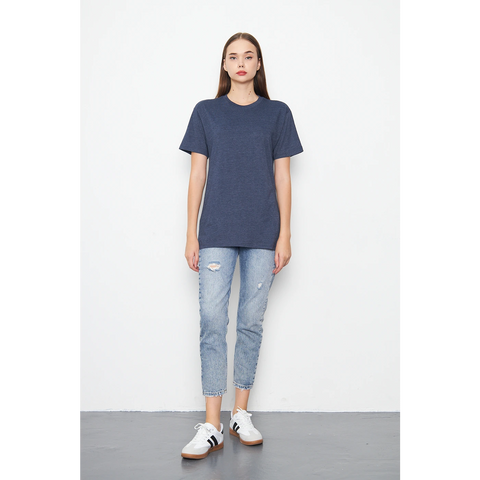 Blue Melange Slim Fit Tshirt | Montivo Pakistan