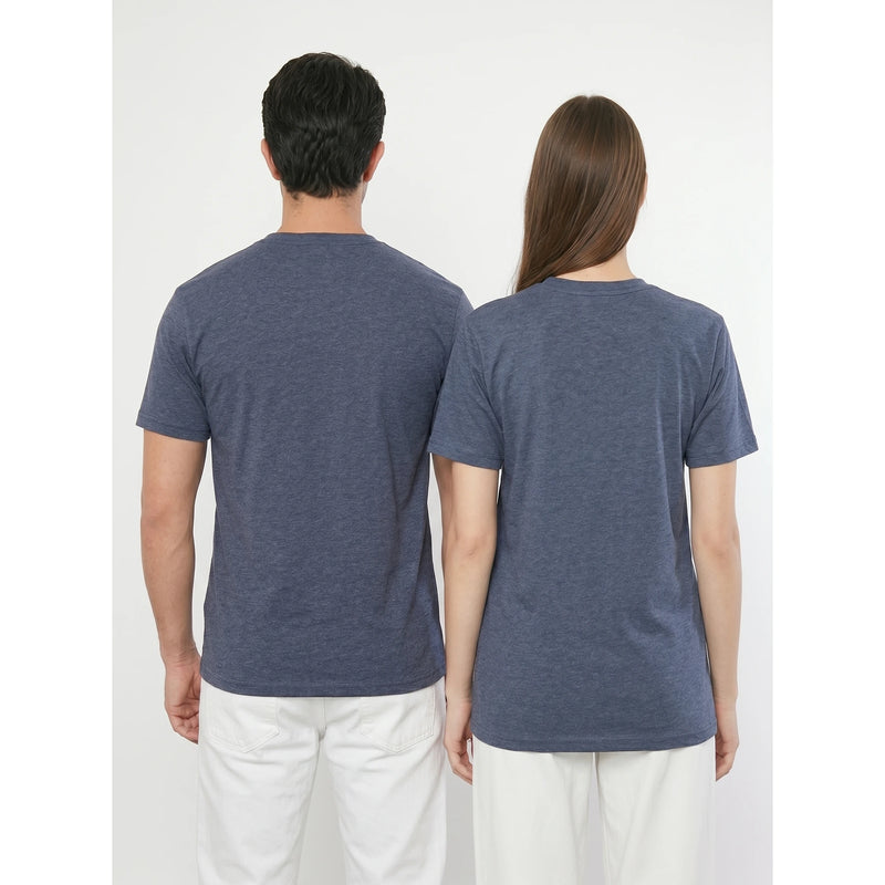 Blue Melange Slim Fit Tshirt | Montivo Pakistan