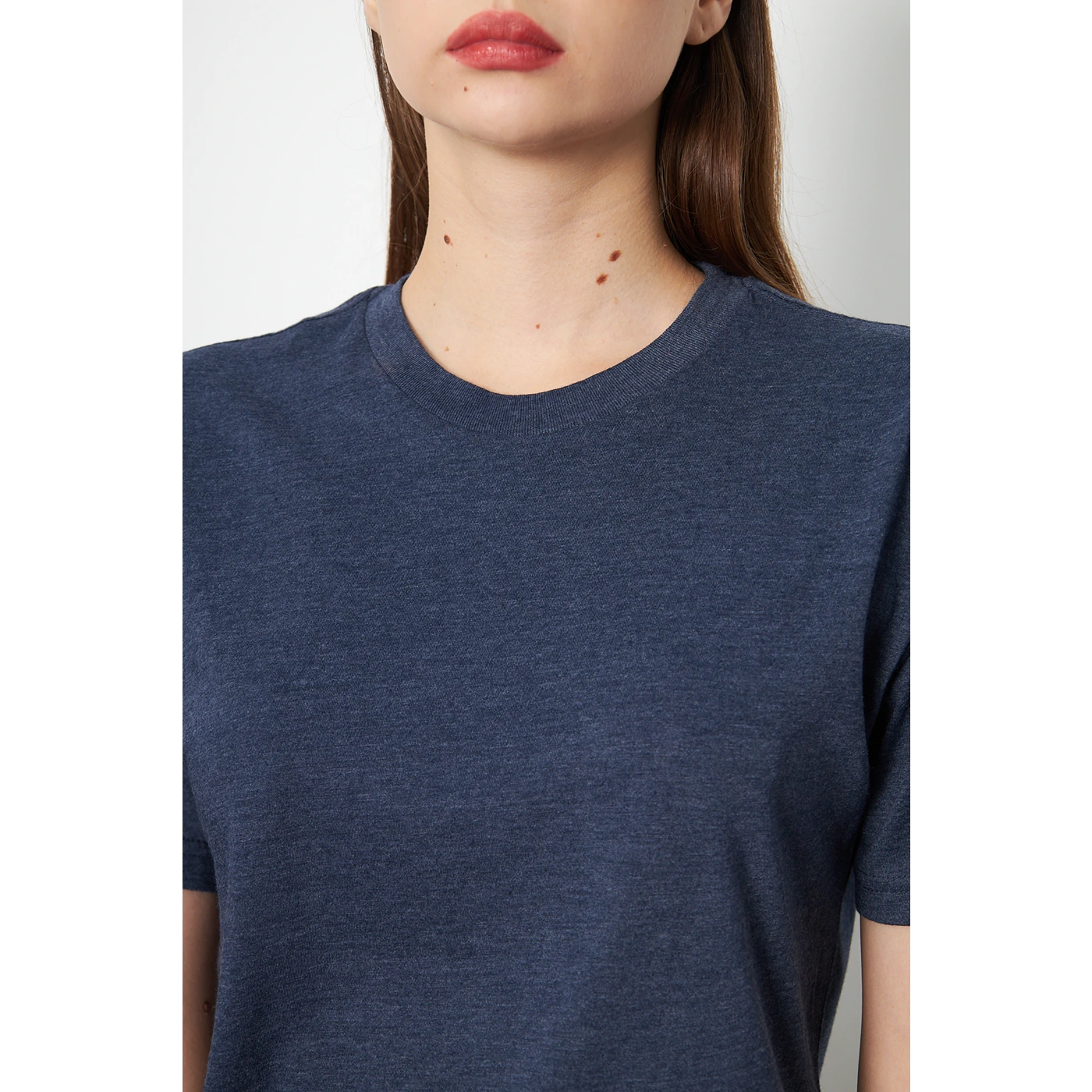 Blue Melange Slim Fit Tshirt | Montivo Pakistan