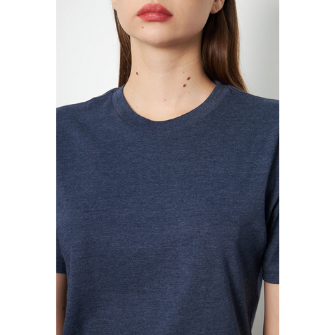 Blue Melange Slim Fit Tshirt | Montivo Pakistan