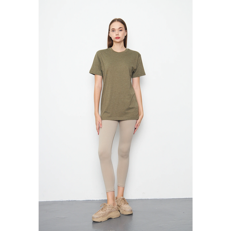 Green Melange Slim Fit Tshirt | Montivo Pakistan