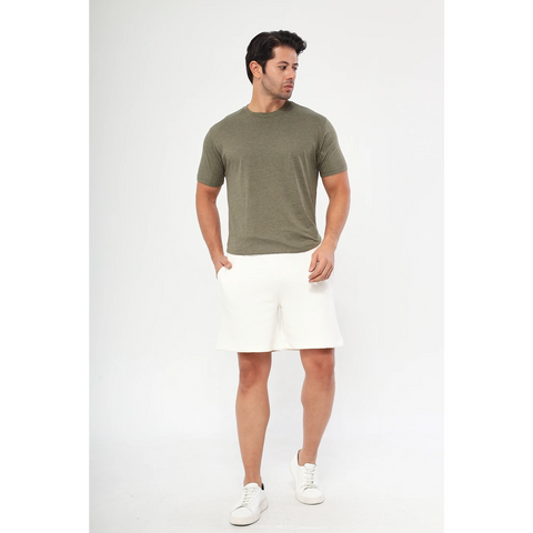 Green Melange Slim Fit Tshirt | Montivo Pakistan