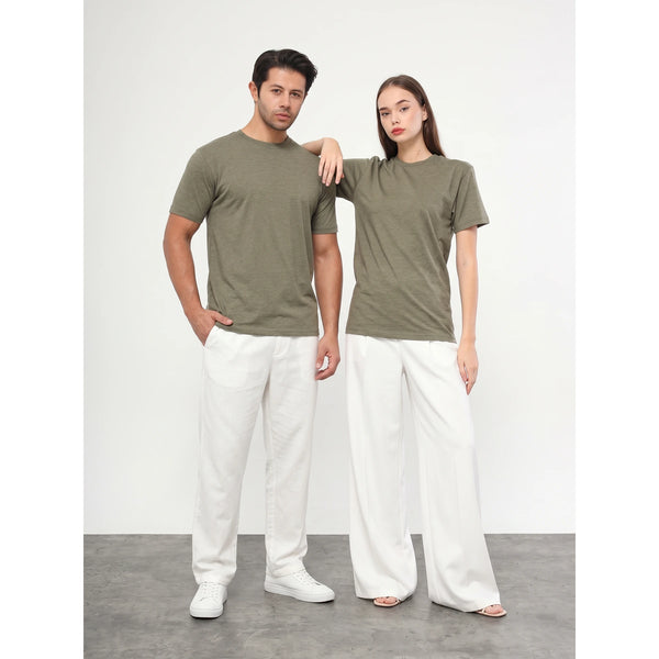 Green Melange Slim Fit Tshirt | Montivo Pakistan