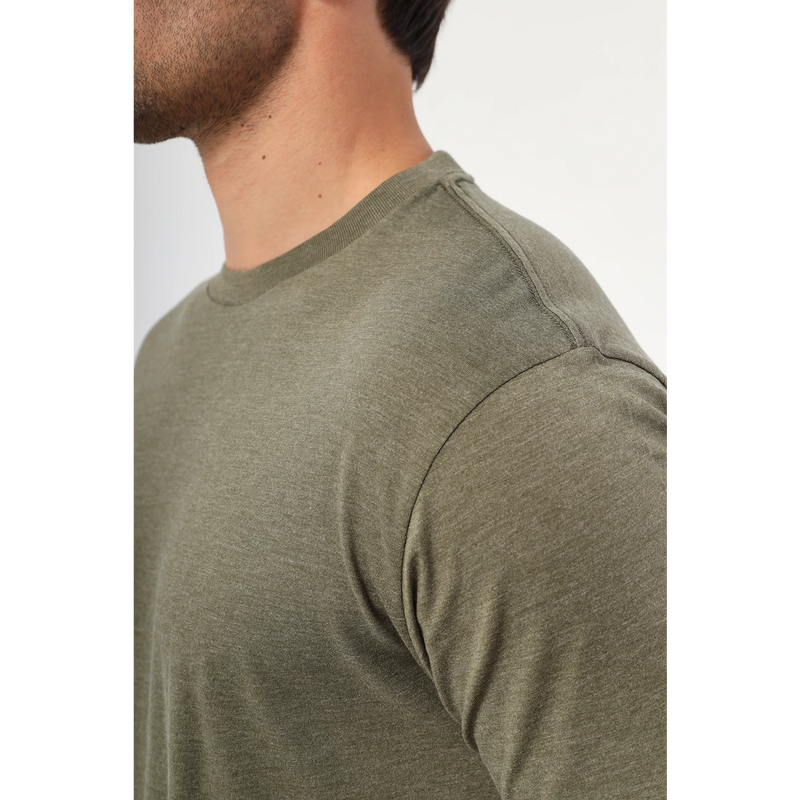 Green Melange Slim Fit Tshirt | Montivo Pakistan