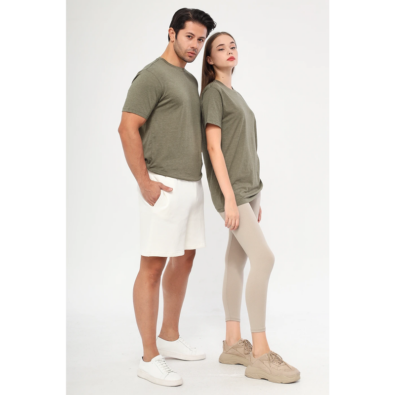 Green Melange Slim Fit Tshirt | Montivo Pakistan