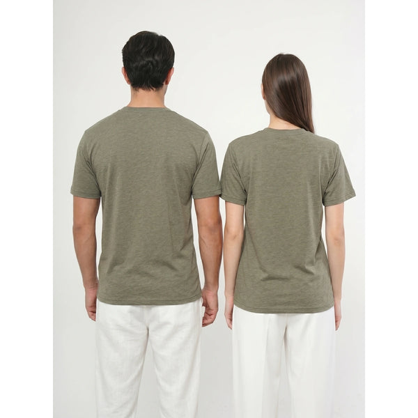 Green Melange Slim Fit Tshirt | Montivo Pakistan