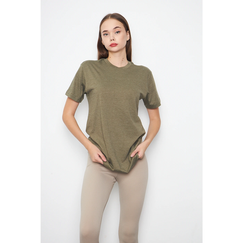 Green Melange Slim Fit Tshirt | Montivo Pakistan