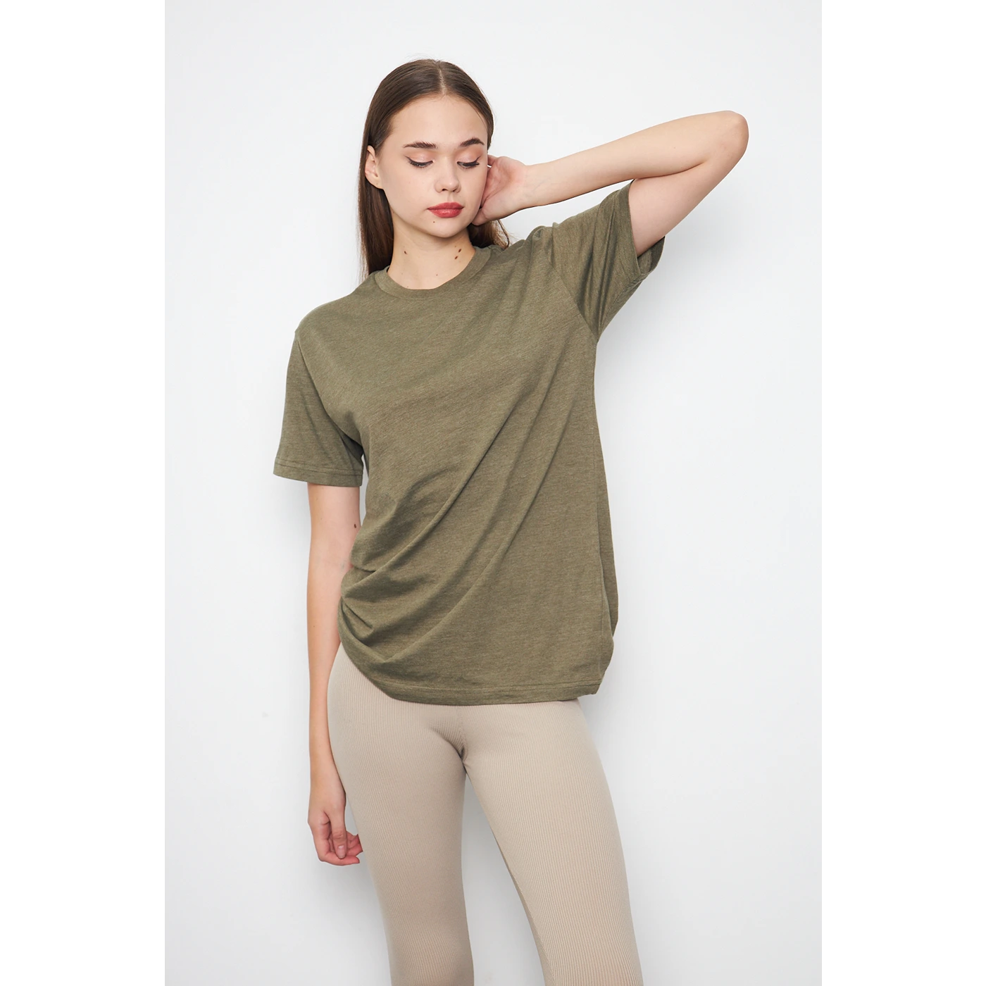 Green Melange Slim Fit Tshirt | Montivo Pakistan