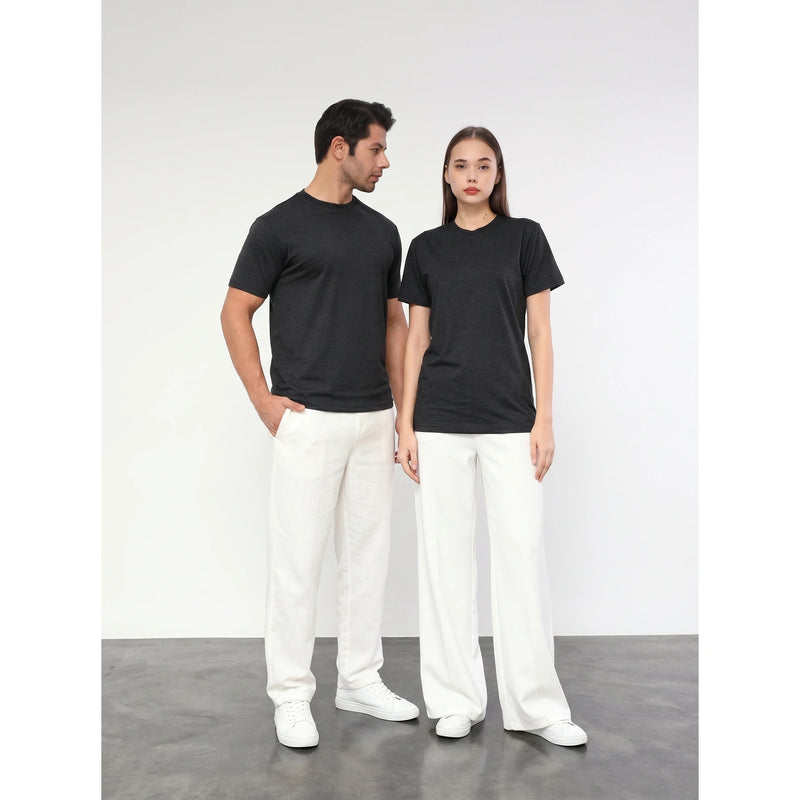Charcoal Melange Slim Fit Tshirt | Montivo Pakistan