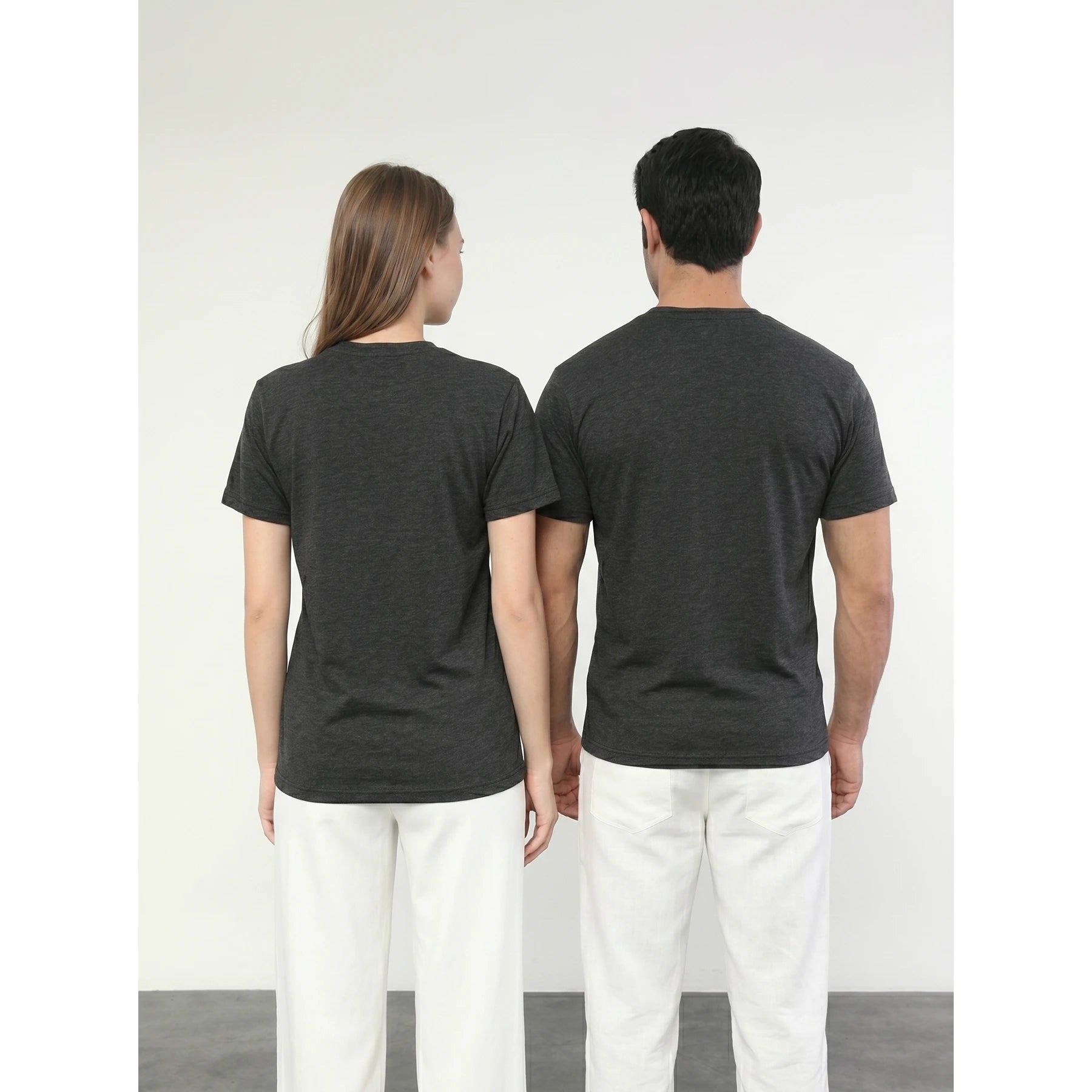 Charcoal Melange Slim Fit Tshirt | Montivo Pakistan