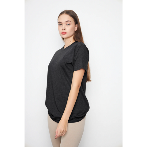 Charcoal Melange Slim Fit Tshirt | Montivo Pakistan