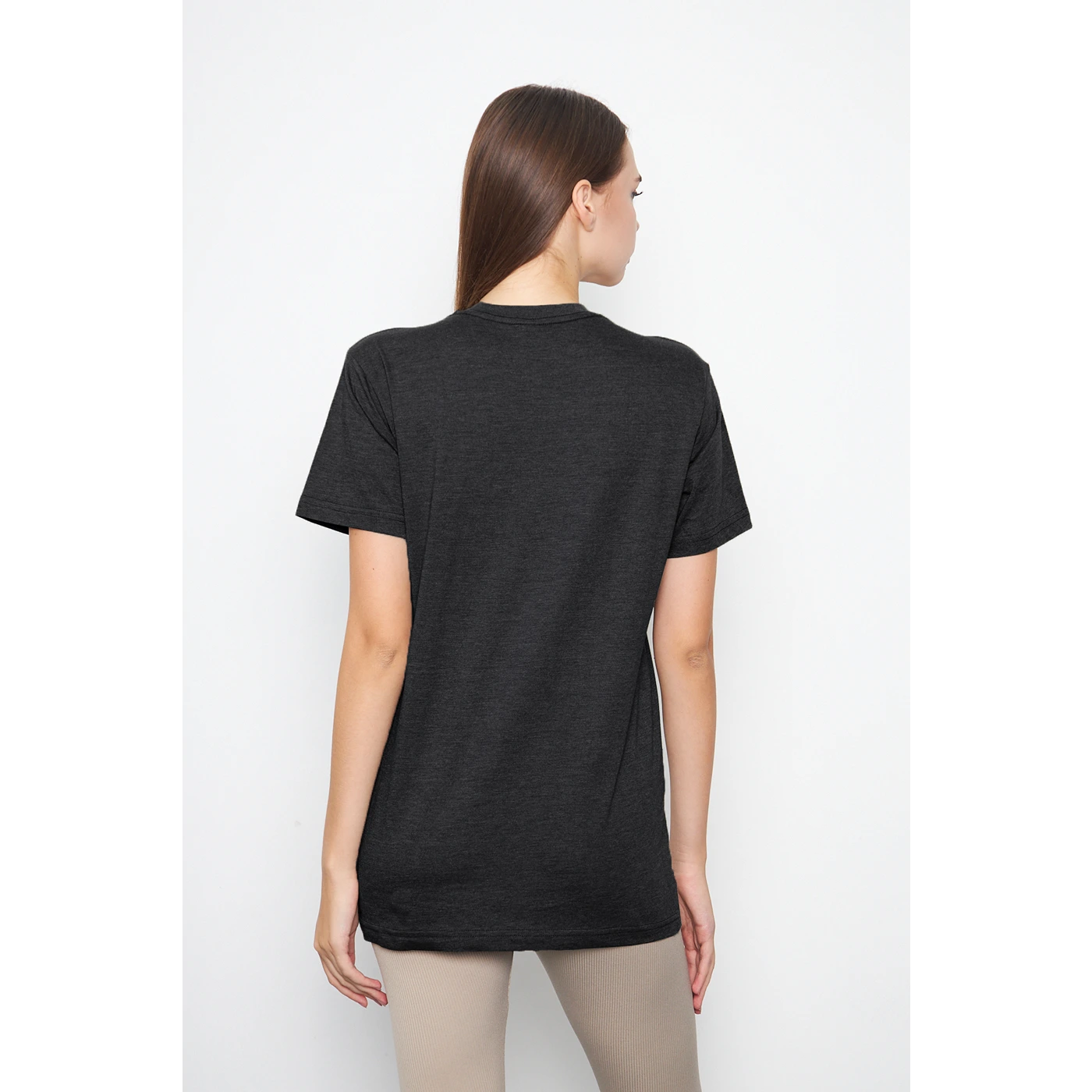 Charcoal Melange Slim Fit Tshirt | Montivo Pakistan
