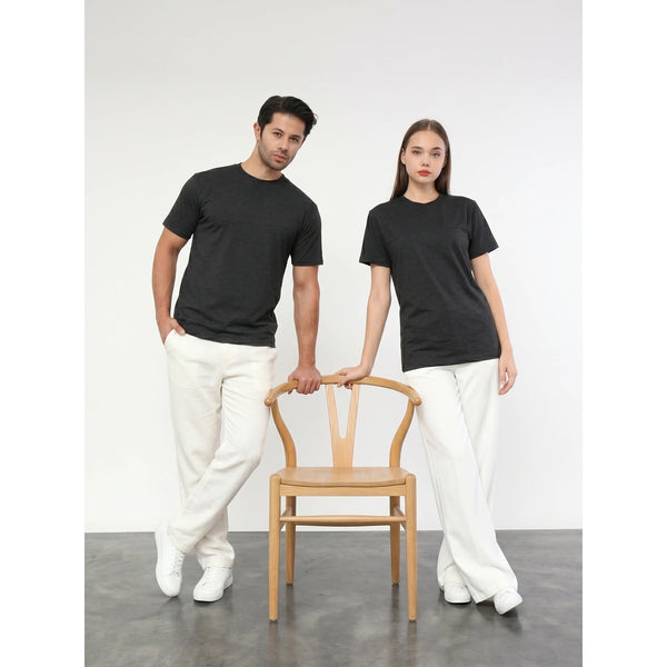 Charcoal Melange Slim Fit Tshirt | Montivo Pakistan