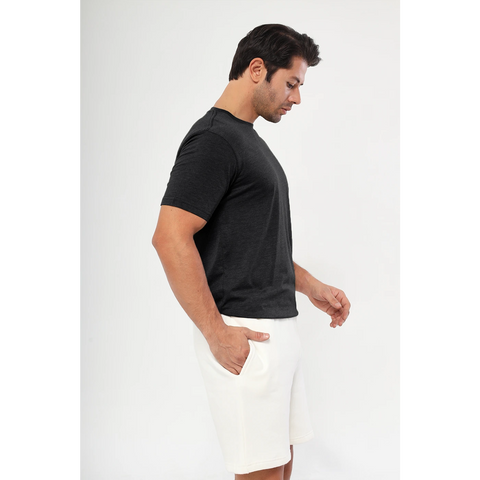 Charcoal Melange Slim Fit Tshirt | Montivo Pakistan