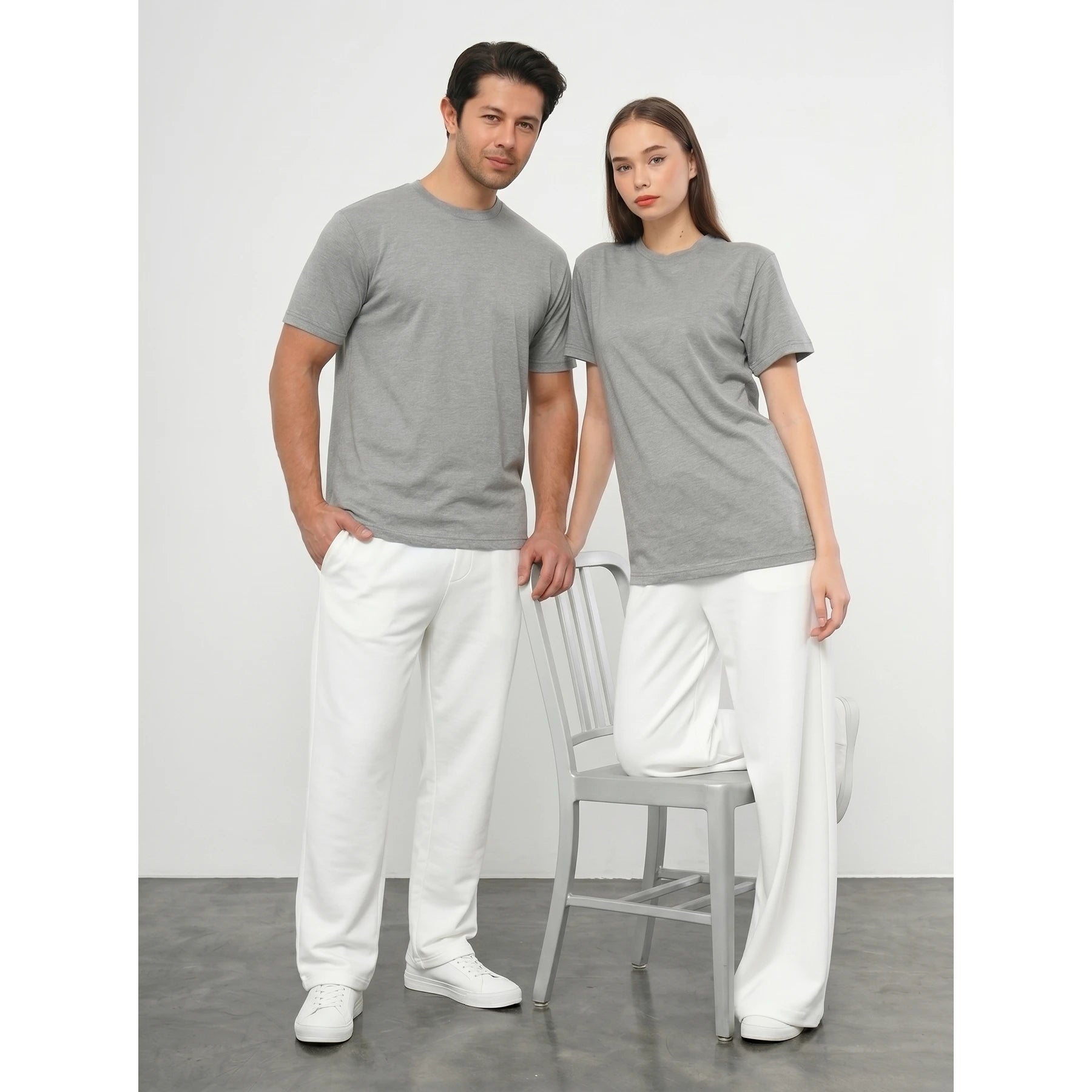 Grey Slim Fit Tshirt | Montivo Pakistan