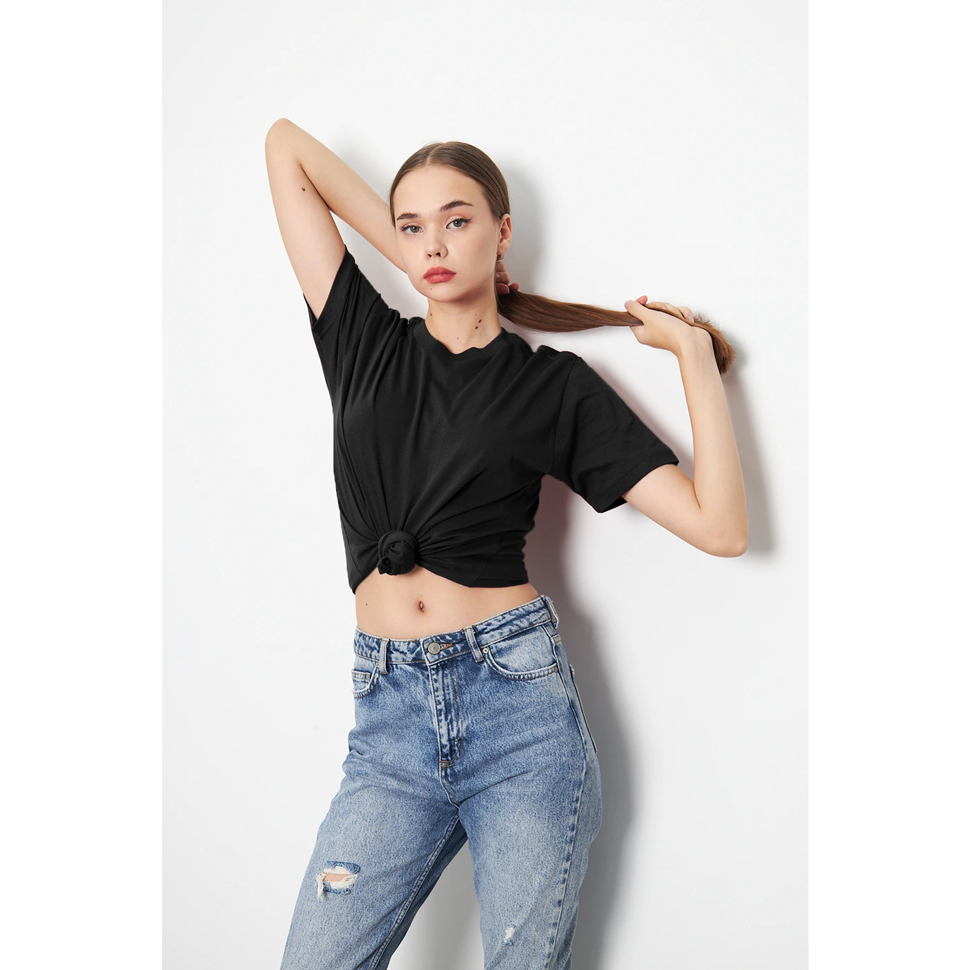 Black Slim Fit Tshirt | Montivo Pakistan