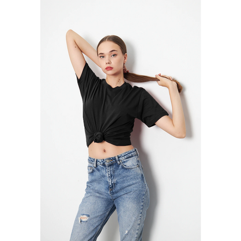 Black Slim Fit Tshirt | Montivo Pakistan