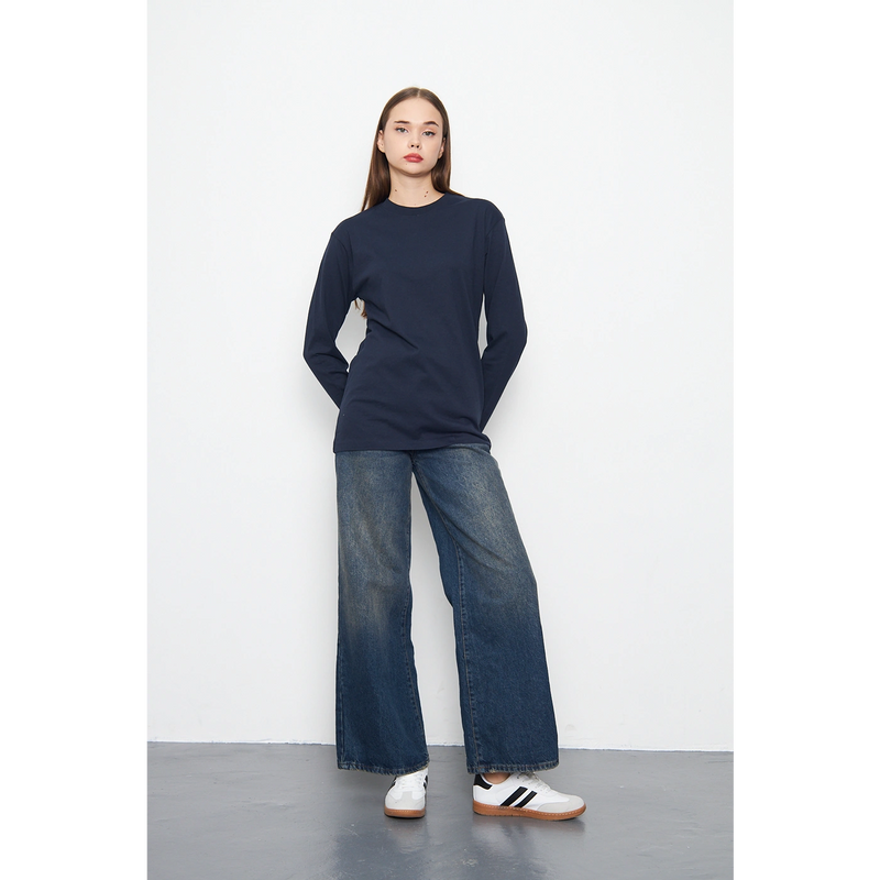 Navy Full Sleeves Tshirt | Montivo Pakistan