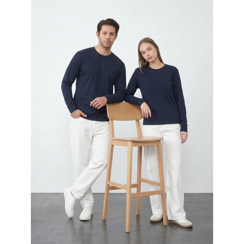 Navy Full Sleeves Tshirt | Montivo Pakistan