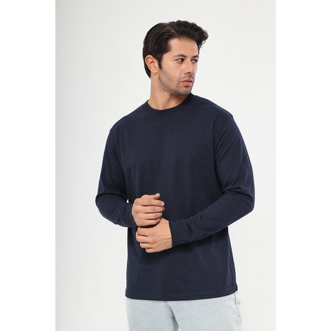 Navy Full Sleeves Tshirt | Montivo Pakistan