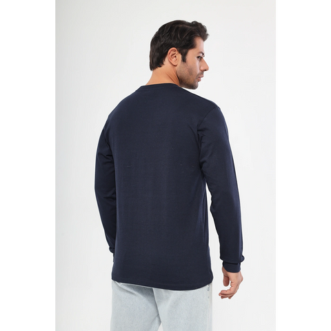 Navy Full Sleeves Tshirt | Montivo Pakistan