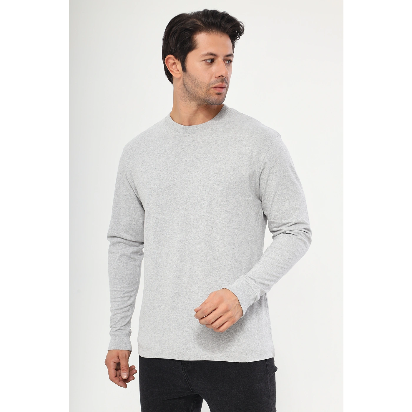 Grey Full Sleeves Tshirt | Montivo Pakistan