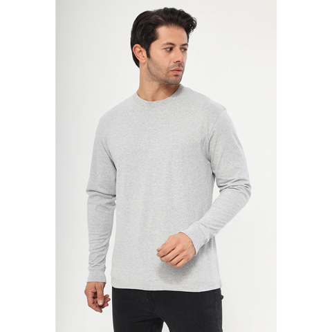 Grey Full Sleeves Tshirt | Montivo Pakistan