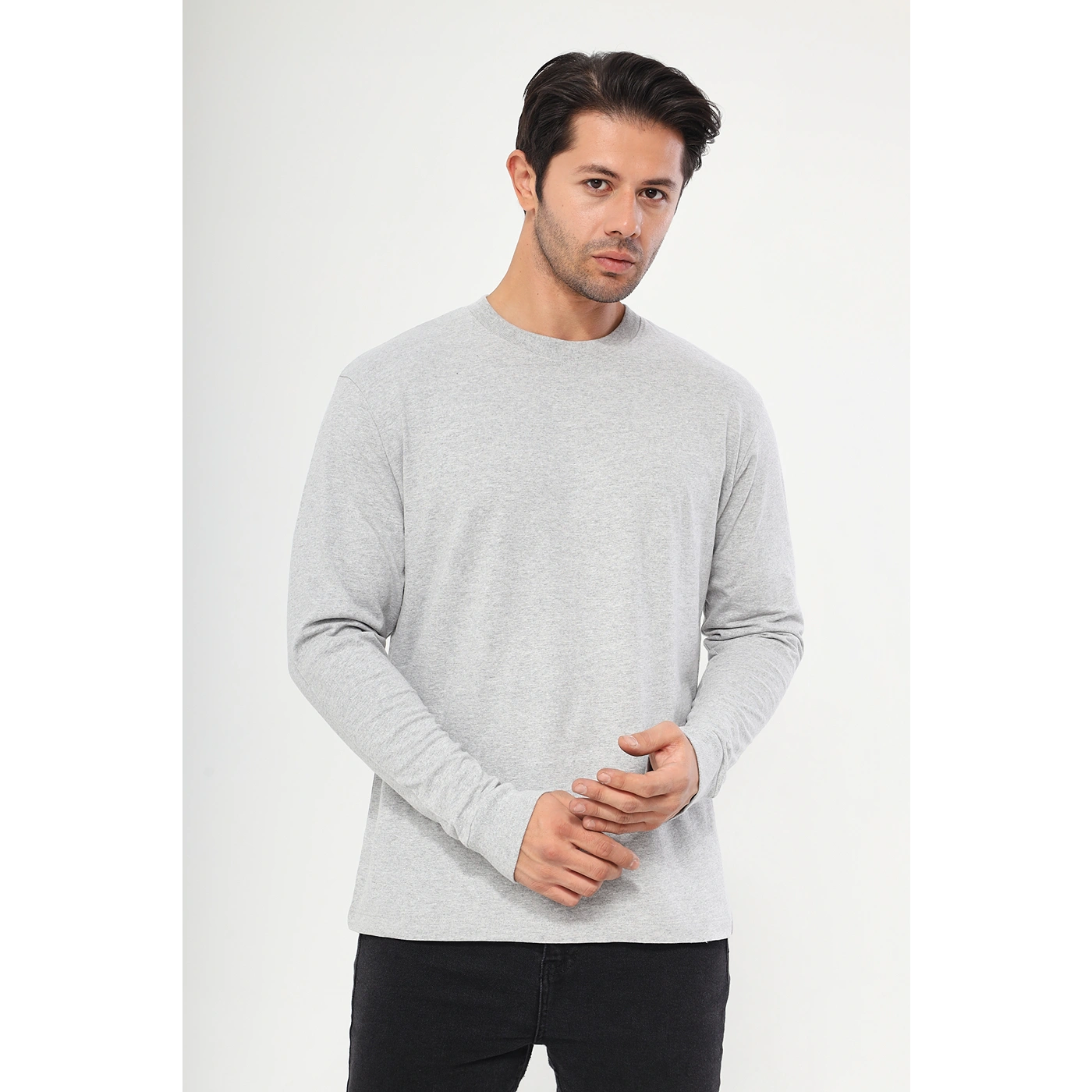 Grey Full Sleeves Tshirt | Montivo Pakistan