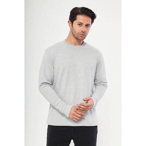 Grey Full Sleeves Tshirt | Montivo Pakistan