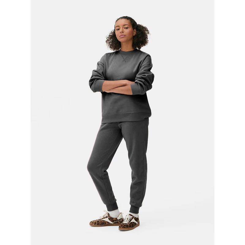Charcoal Basic Regular Fit Sweatshirt | Montivo Pakistan