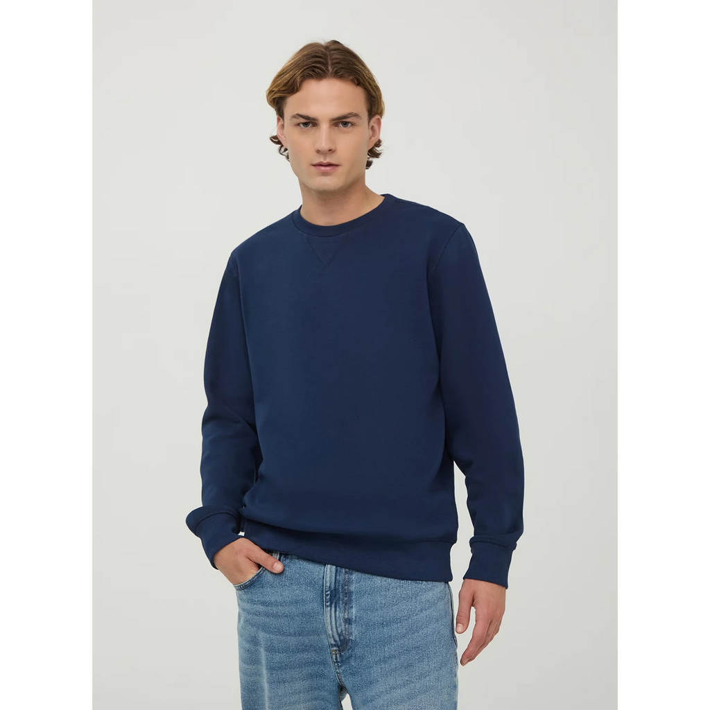 Blue Basic Regular Fit Sweatshirt | Montivo Pakistan