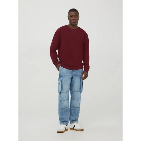 Burgundy Basic Regular Fit Sweatshirt | Montivo Pakistan