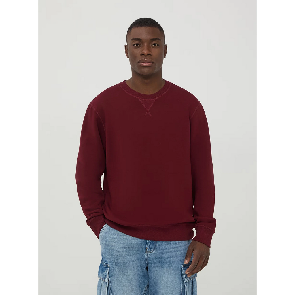 Burgundy Basic Regular Fit Sweatshirt | Montivo Pakistan