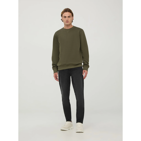Olive Basic Regular Fit Sweatshirt | Montivo Pakistan