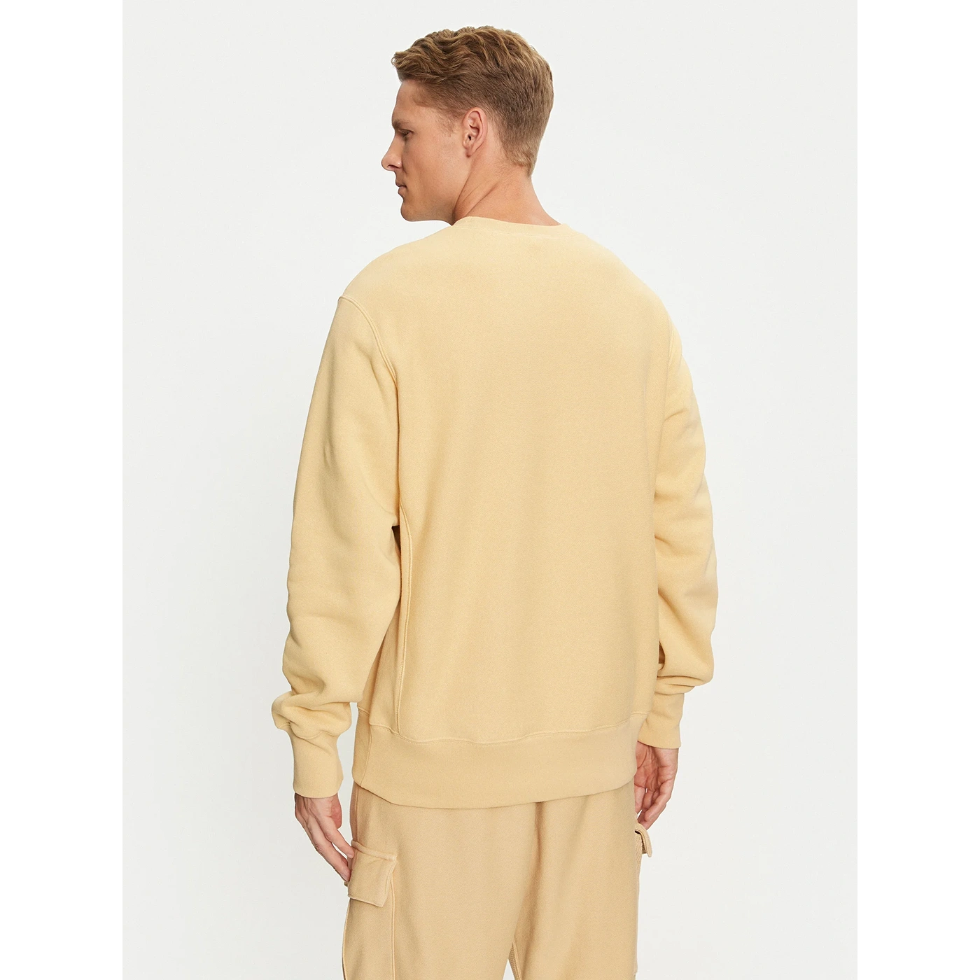 Light Yellow Raglan Sleeves Oversized Sweatshirt | Montivo Pakistan