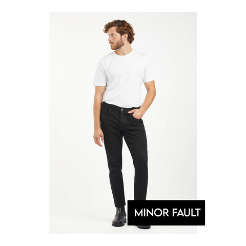 (Minor Fault) Black Slim Fit 5 Pocket Jeans | Montivo Pakistan