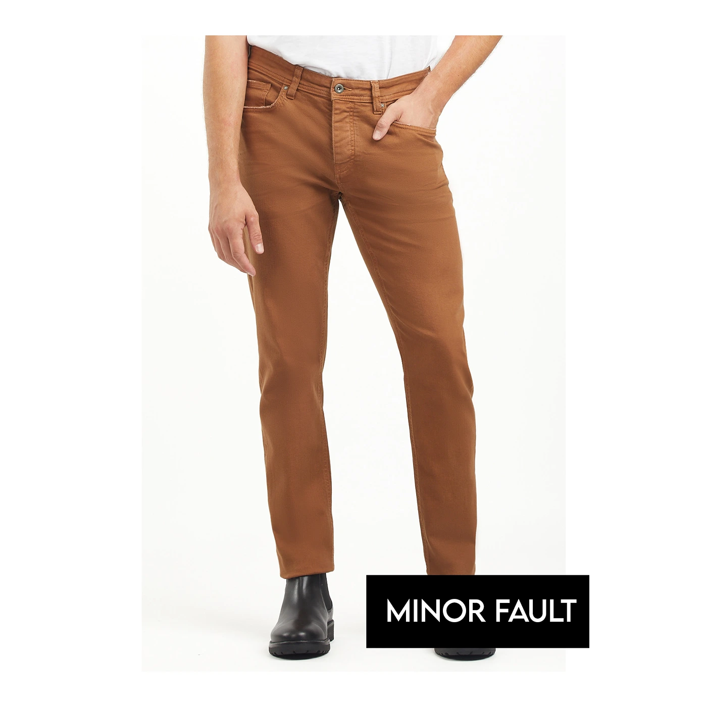 (Minor Fault) Camel Slim Fit 5 Pocket Jeans | Montivo Pakistan