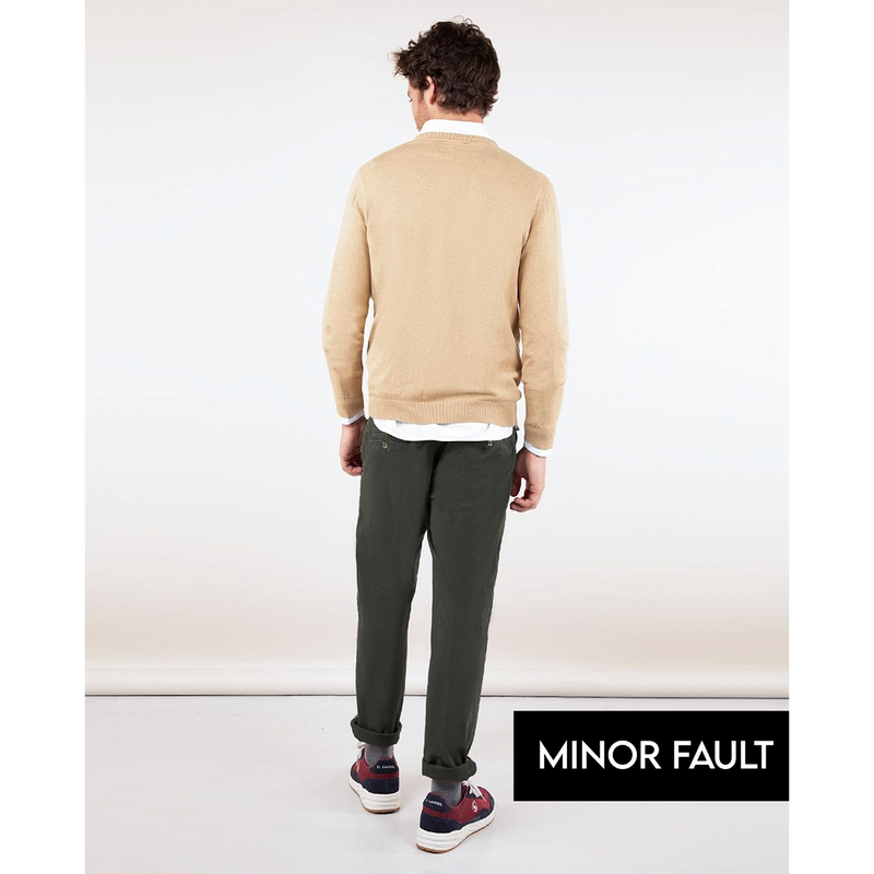 (Minor Fault) Green Basic Cotton Chinos | Montivo Pakistan