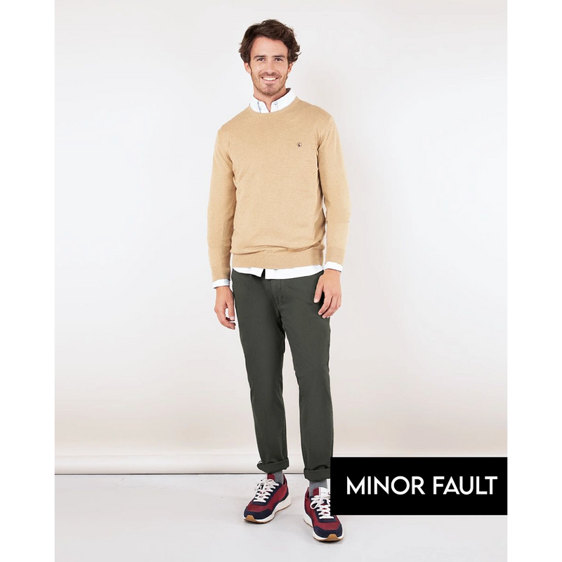 (Minor Fault) Green Basic Cotton Chinos | Montivo Pakistan