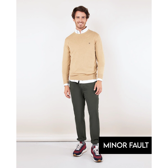 (Minor Fault) Green Basic Cotton Chinos | Montivo Pakistan