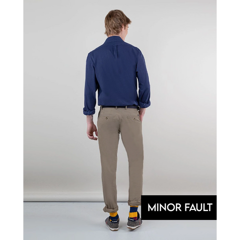 (Minor Fault) Khaki Basic Cotton Chinos | Montivo Pakistan