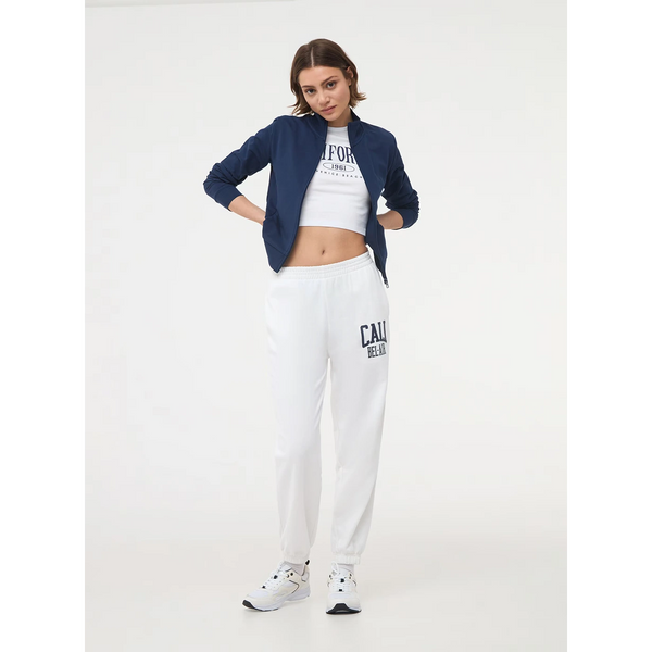 White Sports Print Joggers | Montivo Pakistan