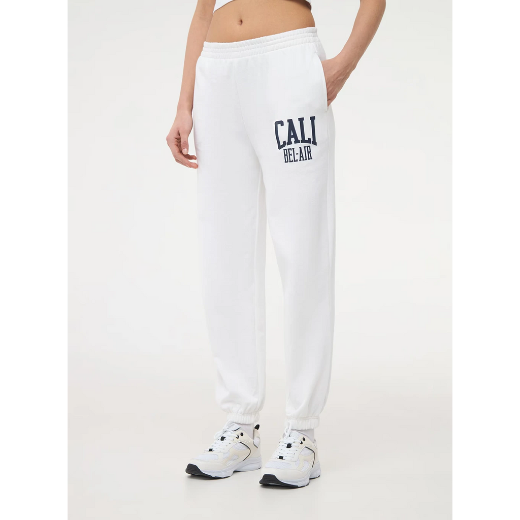 White Sports Print Joggers | Montivo Pakistan