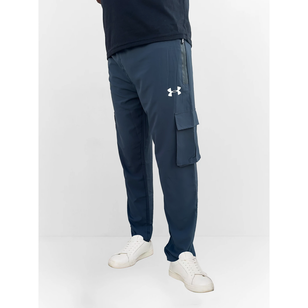 Steal Blue Cargo Sports Trousers | Montivo Pakistan